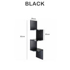 SEDOL Floating Corner Shelf Modern 3 and 5 Tier Wall Mounted Bookshelf Wooden Zigzag Storage Organizer for Bedroom Living Room Kitchen Display Wall Decor