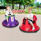SEDOL 12V High-Performance Kids Bumper Car with 360° Zero-Turn Dual Joysticks Parental Remote Control LED Surround Lighting and Integrated USB/Story Hub