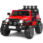 SEDOL 2-Seater 12V Electric Kids Ride-On Truck with Dual Storage Compartments Parental Remote Control High-Capacity 7Ah Battery and All-Terrain Spring Suspension – 50kg Limit