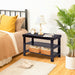 3-Tier Bamboo Shoe Bench for Entryway