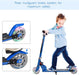 Aluminium Folding Stunt Scooter with LED Wheels – Kids T-Bar Kick Scooter