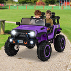 SEDOL 2-Seater 24V Kids Ride-On Truck with 4-Motor 4WD System Parental Remote Control 3-Point Safety Harness and Bonus Digging Shovel – 50kg Capacity