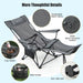 Camping Lounge Chair with Detachable Footrest