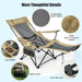 Camping Lounge Chair with Detachable Footrest