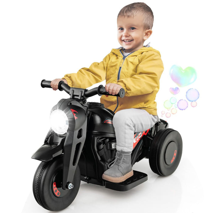 6V Kids Electric Motorcycle – Bubble Maker, Music & LED Headlights