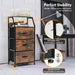 3 Drawer Organizer Unit with Wooden Top and Front