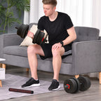 SEDOL 20kg Adjustable Dumbbells Set 2 in 1 Barbell Weights for Home Gym Lifting Training Strength Building Equipment Bodybuilding Workout for Men Women