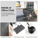 Ergonomic Adjustable High Back Rolling Computer Chair with Retractable Footrest
