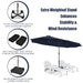 4.5m Double-Sided Outdoor Garden Parasol