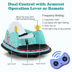 SEDOL Kids 6V Electric Bumper Car for Toddlers 360° Zero-Turn Waltz Car with Parental Remote Control Wall-Safe Rubber Bumper and Flashing LED Light Show