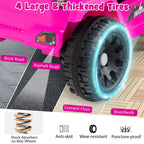 SEDOL 12V Electric Ride-On Truck for Kids with Parental Remote Control Dual 25W Motors All-Terrain Shock Absorbers LED Headlights and Soft-Start Safety System