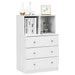 3-Drawer Dresser with 2 Open Compartments for Living Room Bedroom