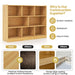 3-Tier Wooden Cube Bookcase with 8 Compartments