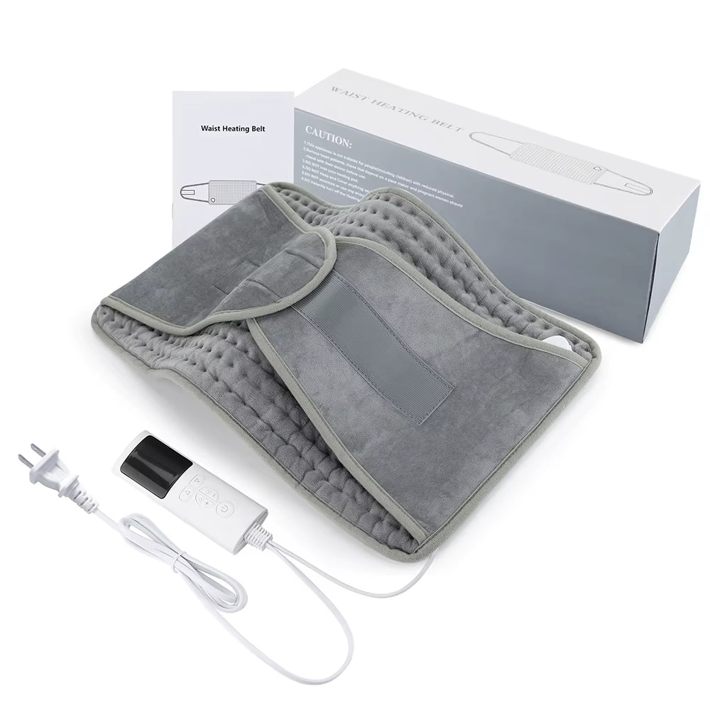 SEDOL Electric Heated Waist Pad Massage Belt Adjustable Temperature Hot Compress for Abdomen Uterus Lumbar Pain Relief Thermal Support