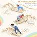 3-in-1 Wooden Climber Arch with Ramp & Rocker – Indoor Toddler Playset