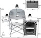 Camping Kitchen Table with Storage & Windscreen – Folding BBQ & Prep Station