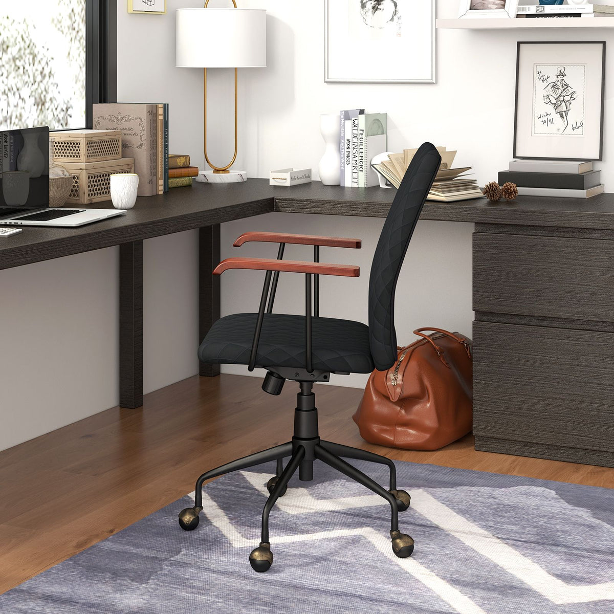 Adjustable Velvet Rocking Leisure Chair with Padded Seat
