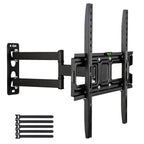 TV Stand for 32–65 Inch Screens – Single Arm Swivel Mount with Small Base, Tilt & Height Adjustable Bracket