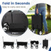 Heavy Duty Camping Garden Cart with Adjustable Handle and Drink Holders