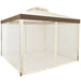 10x10ft Double-Tier Garden Gazebo with Vented Roof