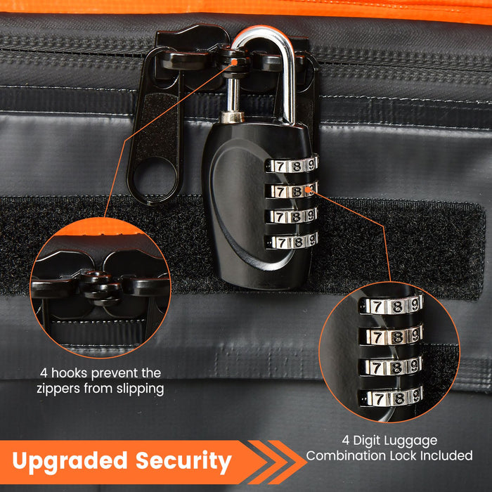 Waterproof Rooftop Luggage Bag with Non-Slip Mat and 6 Door Hooks