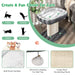 2-Tier Cat Tree with Sleeping Perch Sisal Scratching Plate and Ball