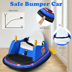 SEDOL Kids 6V Electric Bumper Car for Toddlers 360° Zero-Turn Waltz Car with Parental Remote Control Wall-Safe Rubber Bumper and Flashing LED Light Show