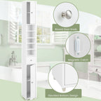 180CM Tall Freestanding Bathroom Cabinet with 2 Doors and 1 Drawer