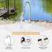Folding Fish Cleaning Table with Sink and Quick-Connect Faucet
