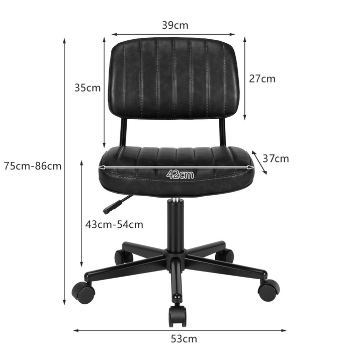 Adjustable Ergonomic Leisure Chair with PU Leather