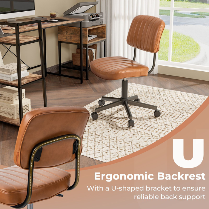 Adjustable Ergonomic Leisure Chair with PU Leather