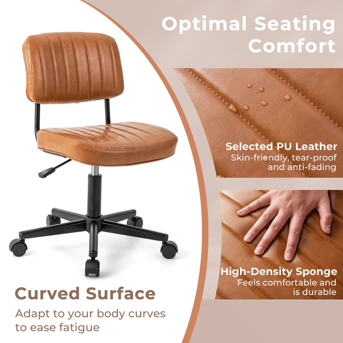 Adjustable Ergonomic Leisure Chair with PU Leather