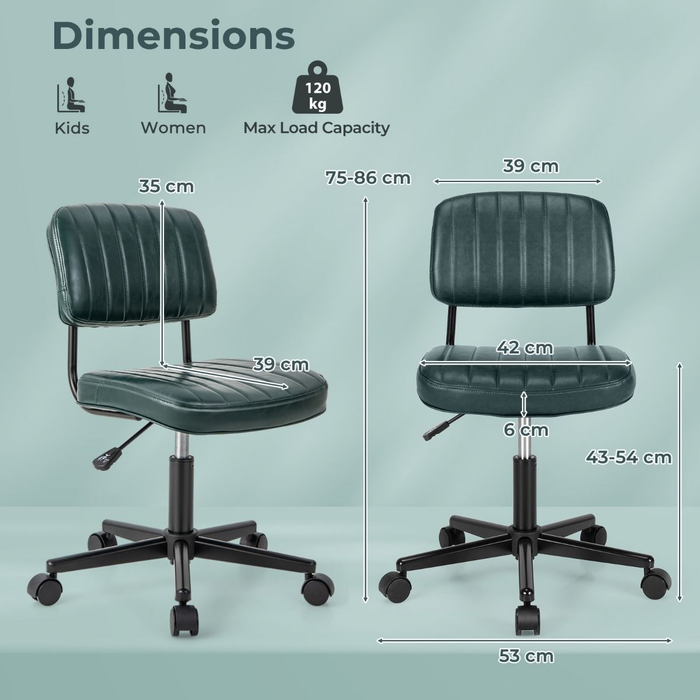 Adjustable Ergonomic Leisure Chair with PU Leather