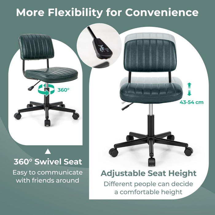 Adjustable Ergonomic Leisure Chair with PU Leather