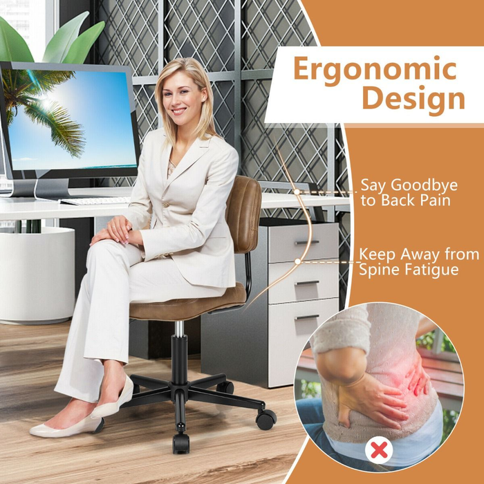 Adjustable Ergonomic Leisure Chair with PU Leather