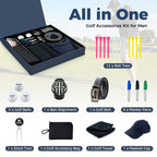 Father's Day Golf Accessories Gift Set - Hi-End Golf Gift Box for Dad