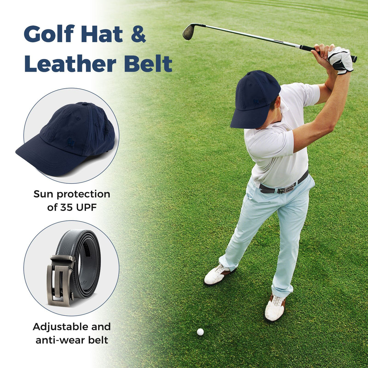 Father's Day Golf Accessories Gift Set - Hi-End Golf Gift Box for Dad
