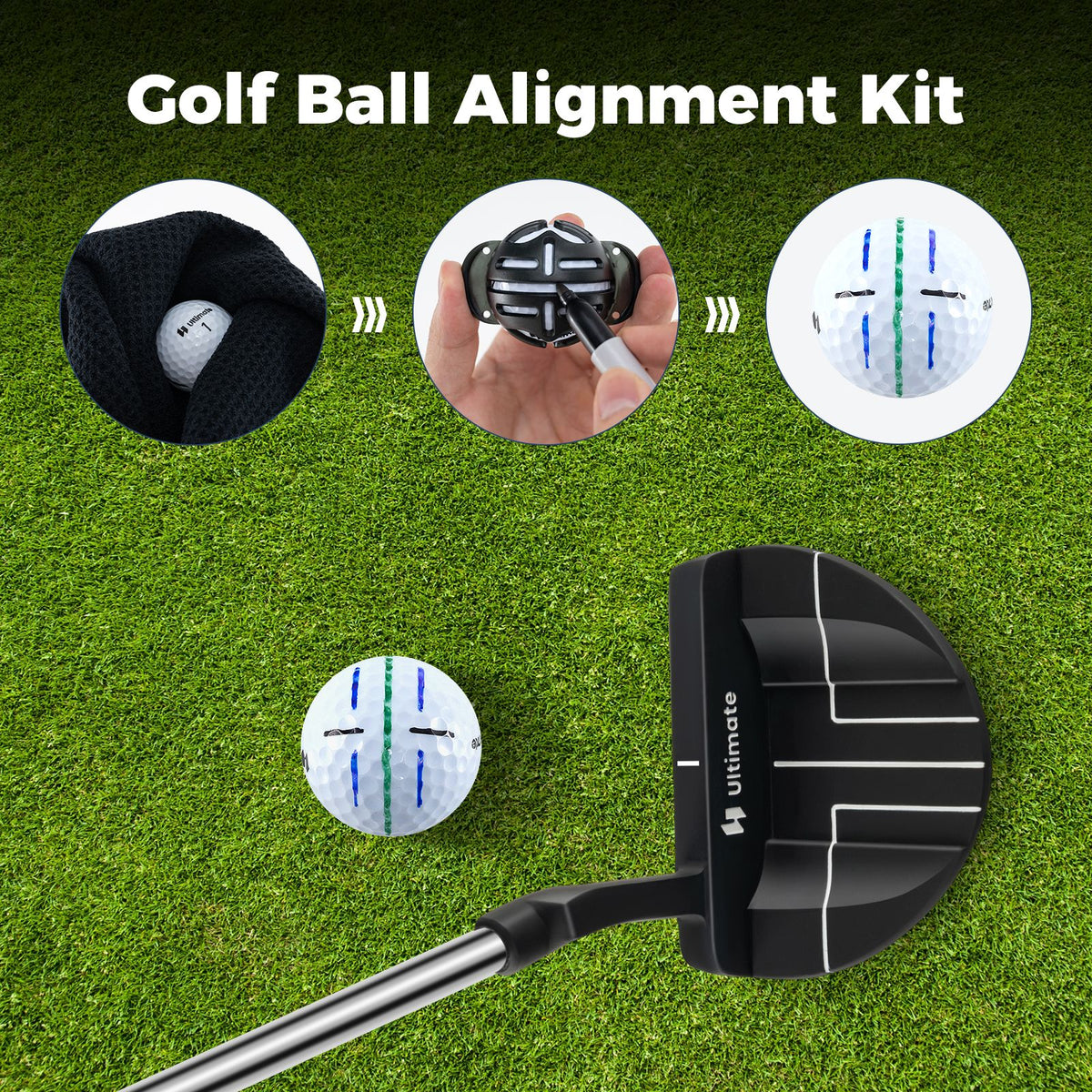 Father's Day Golf Accessories Gift Set - Hi-End Golf Gift Box for Dad