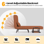 Convertible Sofa Bed 4-In-1 with 6-Position Adjustable Backrest