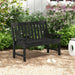 132cm HDPE Garden Bench – All-Weather Outdoor Seating with Backrest & Armrests