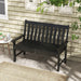 132cm HDPE Garden Bench – All-Weather Outdoor Seating with Backrest & Armrests