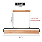 Wooden Long Strip Pendant Lamp
