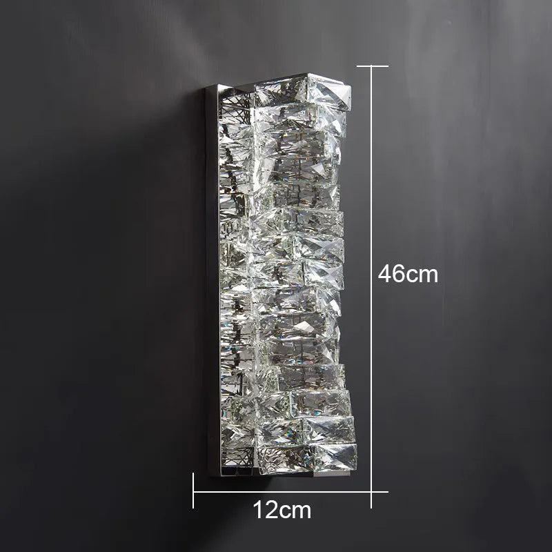 Crystal Cube Wall Sconce