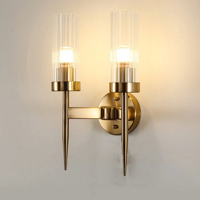 Fluted Glass Wall Light
