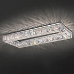 Rectangular Crystal Ceiling Light