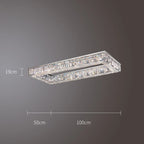 Rectangular Crystal Ceiling Light