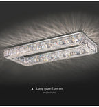 Rectangular Crystal Ceiling Light