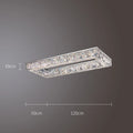 Rectangular Crystal Ceiling Light