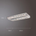 Rectangular Crystal Ceiling Light