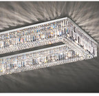 Rectangular Crystal Ceiling Light